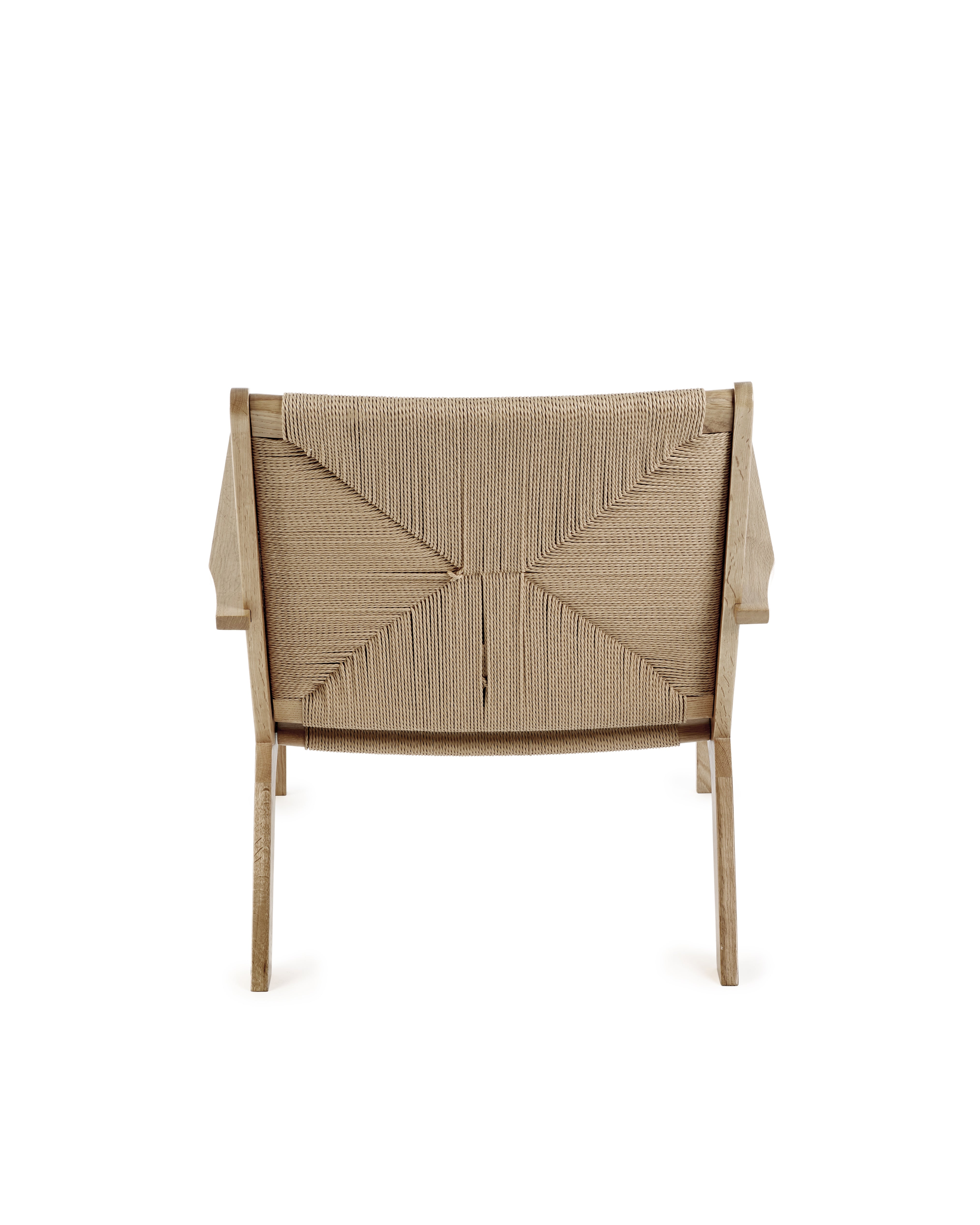 Barley Natural Oak Wood & Rope Accent Chair